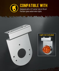Partsam universal watermelon light bracket for trucks offers flexible mounting options.