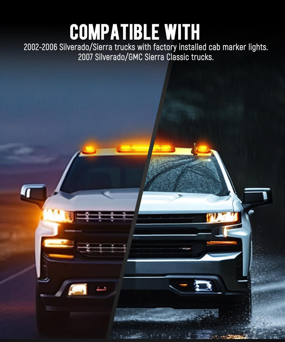 Partsam UV-treated ABS lens cab light resists sun fade.