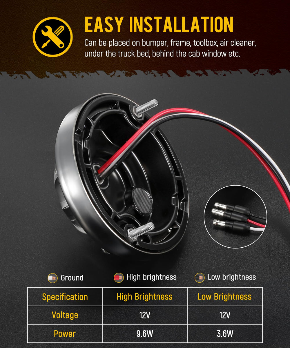 Partsam watermelon light supports 10-30V compatibility for most vehicles.