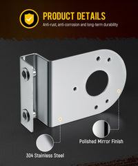 Partsam watermelon light bracket with 1.5-inch center hole fits Partsam lights securely.
