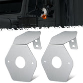Partsam watermelon light bracket front view shows sturdy stainless steel construction for all-weather durability