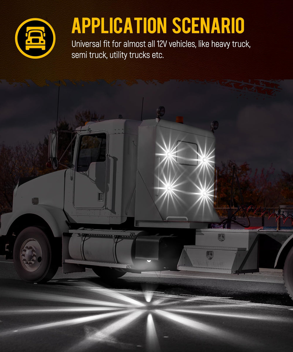 Partsam watermelon light shown mounted on bumper for versatile use