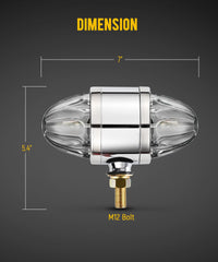 Partsam Watermelon Light clear lens for crisp daytime and nighttime visibility