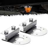 Partsam watermelon light under glow bracket in stainless steel for durable frame lighting