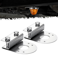 Partsam watermelon light under glow bracket in stainless steel for durable frame lighting
