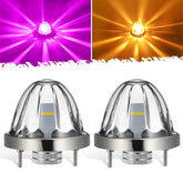 Partsam watermelon lights amber purple front view enhances truck visibility as a dual-color marker light.