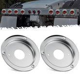 Partsam watermelon lights bunk adapter in stainless steel for secure 4-inch bezel mounting