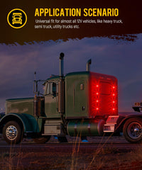 Partsam Watermelon Lights compatible with Kenworth trucks for a bold look.