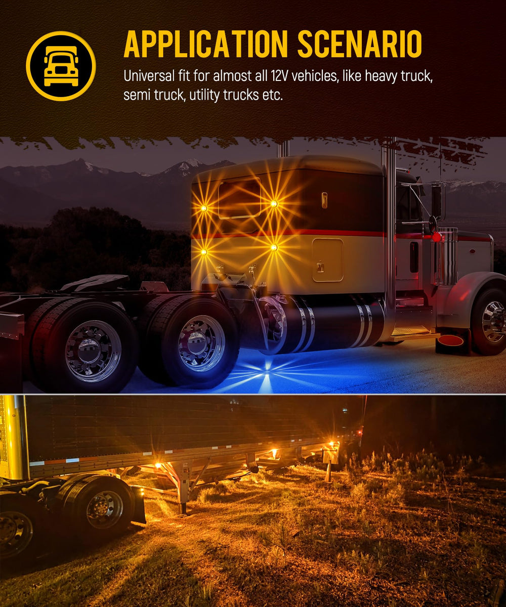 Partsam watermelon lights compatibility with Kenworth Peterbilt Freightliner