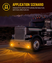 Partsam watermelon lights mounted on bumper or air cleaner showcase versatile truck styling
