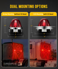 Partsam Watermelon Lights installed on trailer rear for improved signaling