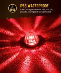 Partsam Watermelon Lights installed on a bumper for clear signaling.