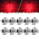 Partsam watermelon side marker light with high brightness for trailer visibility.
