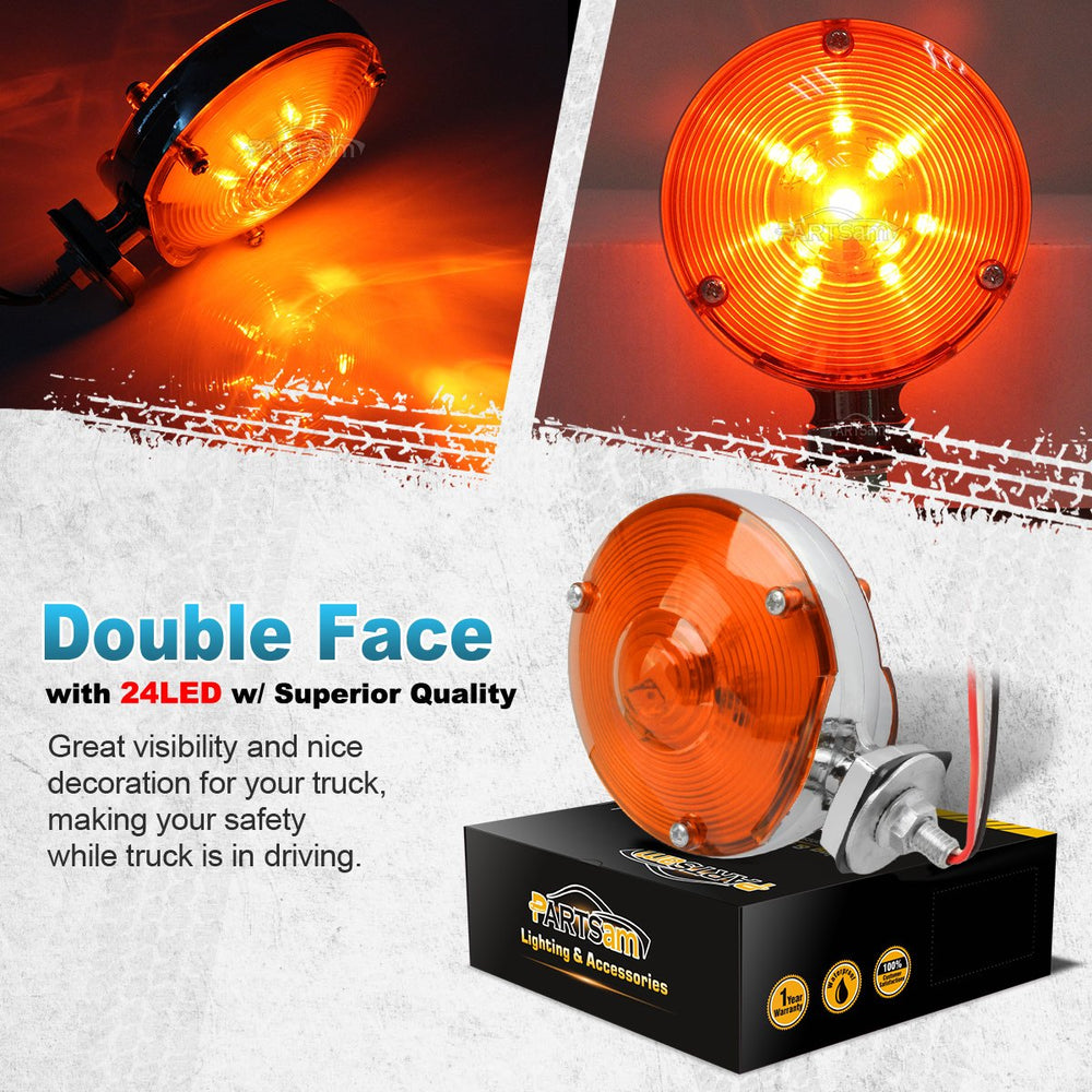Partsam waterproof 12V dual-face light with sealed lens for rugged use