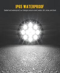 Partsam waterproof LED trailer light sealed against moisture for outdoor use.