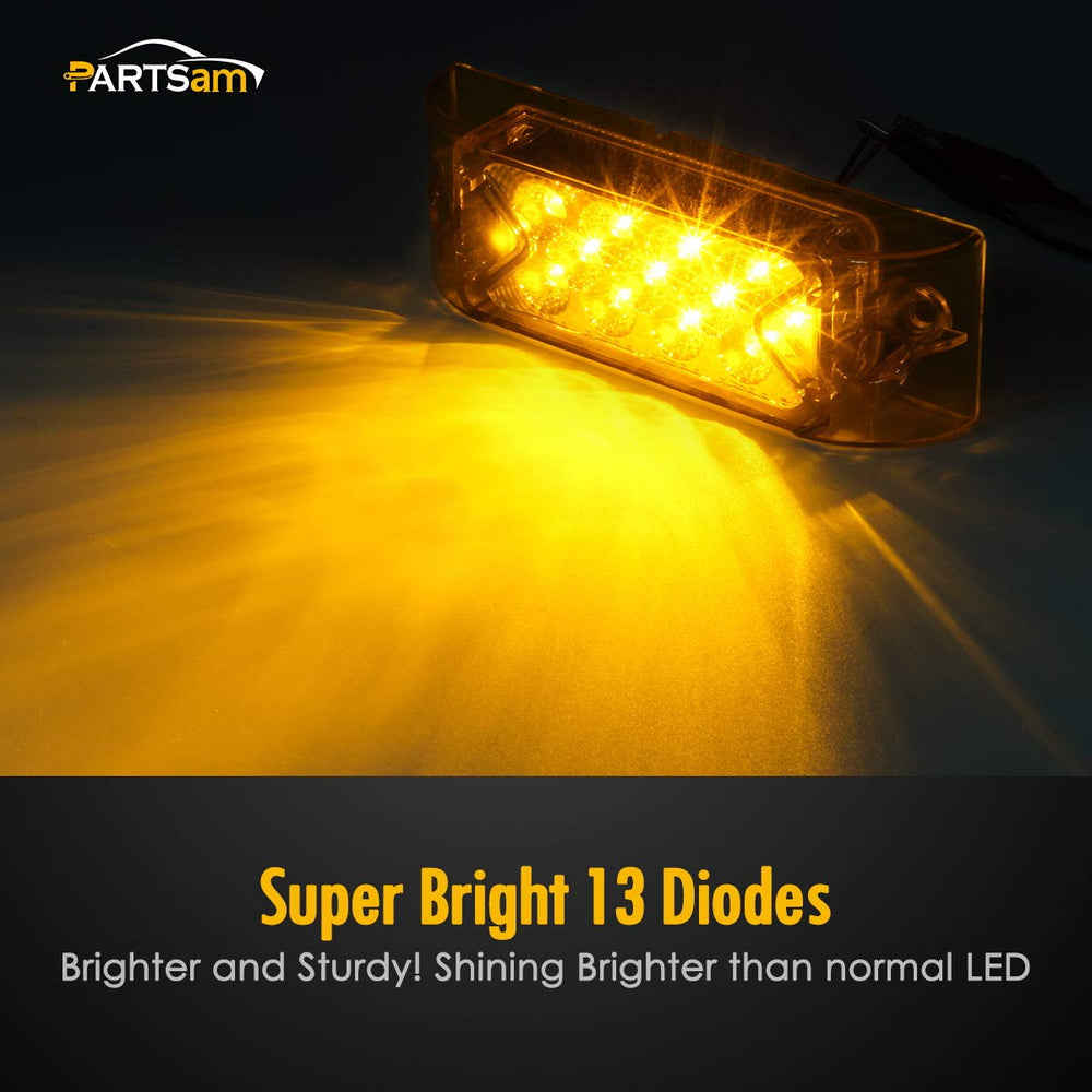 Partsam waterproof reflective marker light supports durable signaling in rain