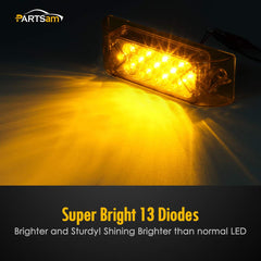 Partsam waterproof reflective marker light supports durable signaling in rain