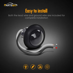 Partsam waterproof, grommet-mount marker light for rugged use.