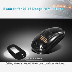 Partsam weather resistant design withstands sun, rain, and road debris.