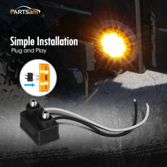 Partsam wire pigtail included for quick wiring.