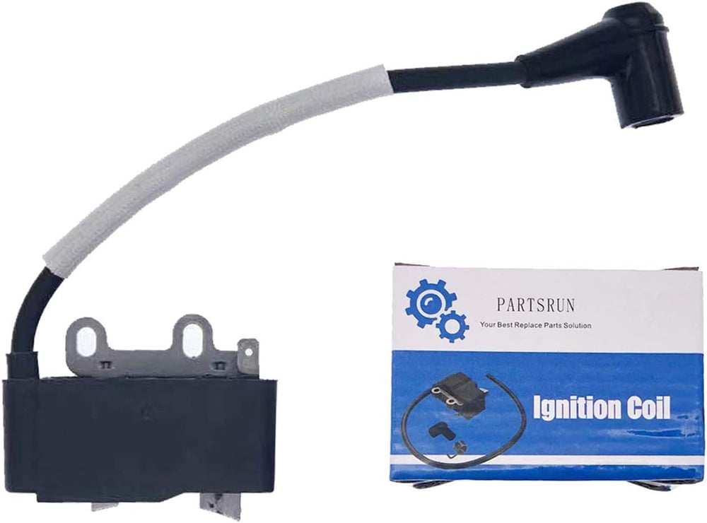 PARTSRUN ignition coil with boot closeup for Echo leaf blowers, durable spark path
