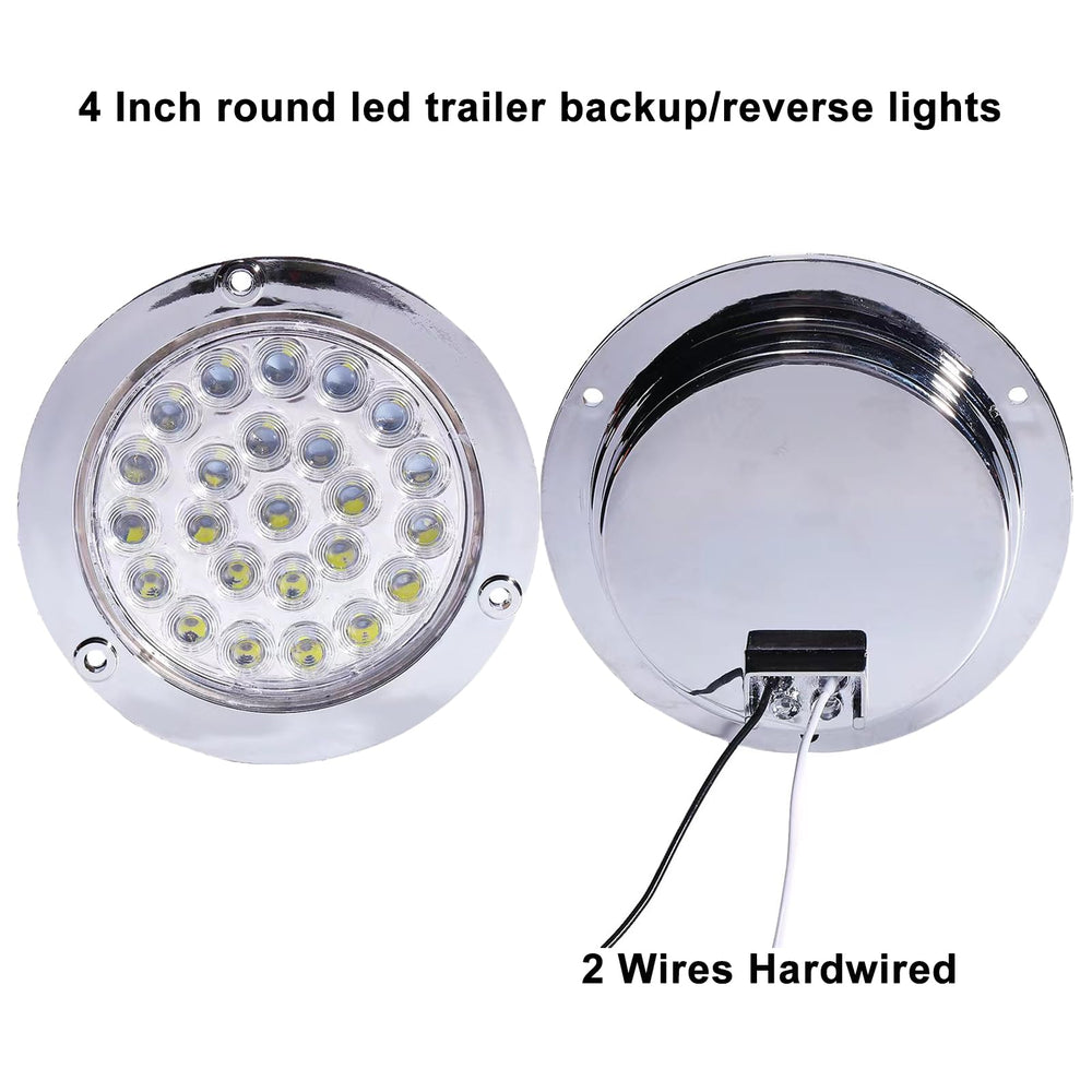 Partswcgg 24 LEDs per light for bright signaling on the road.