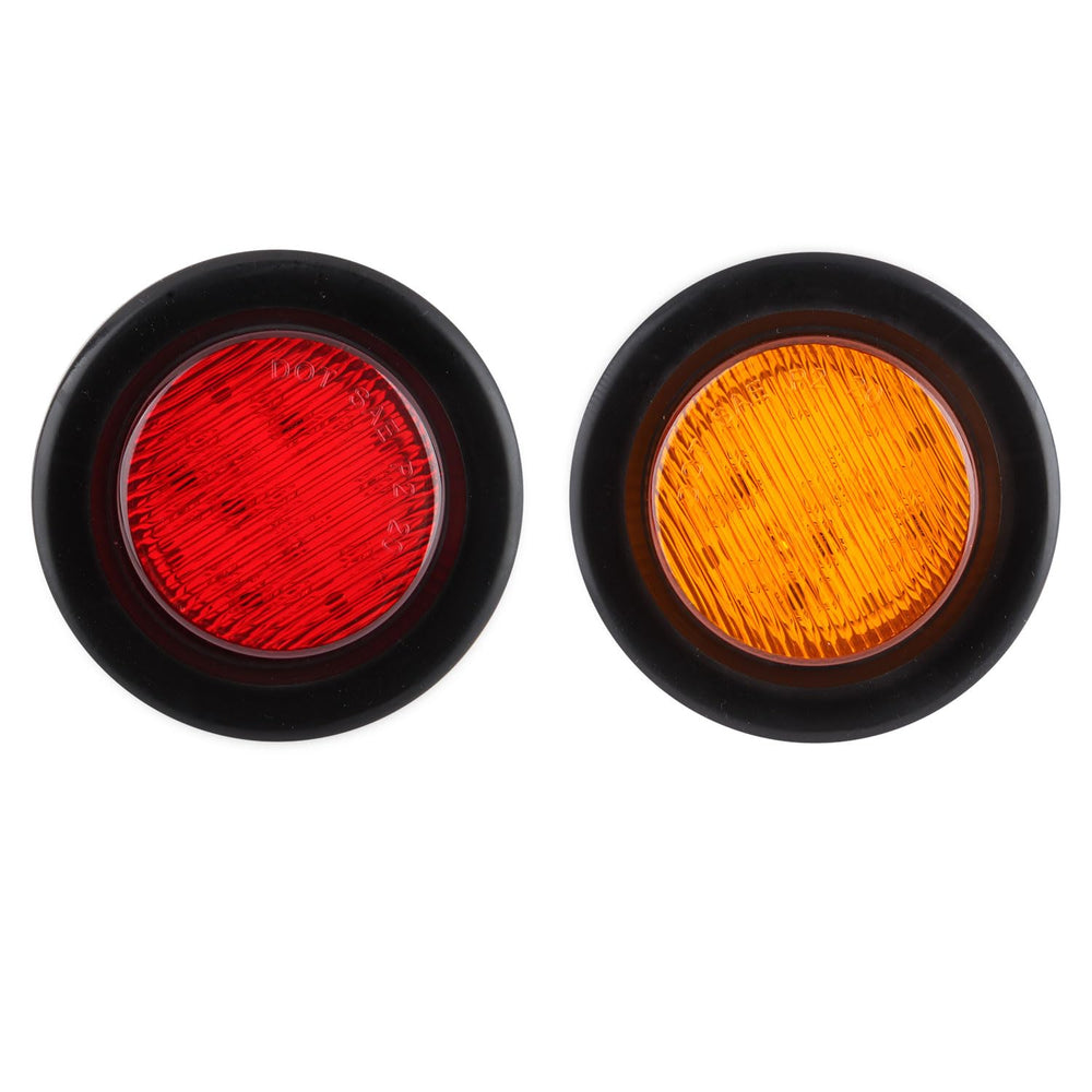 Partswcgg 2in round trailer light red lens improves rear signaling at night