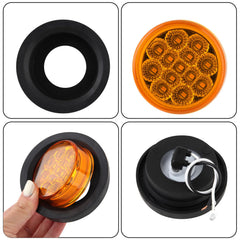 Partswcgg amber and red set supports front and rear signaling.