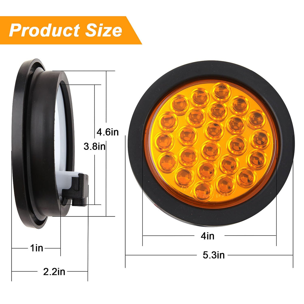 Partswcgg trailer light with grommet seal ready for flush mounting