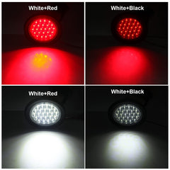 Partswcgg round LED tail light red enhances rear visibility.