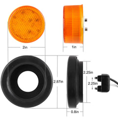 Partswcgg ip67 waterproof round marker light built for outdoor use