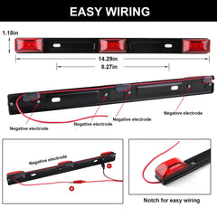 Partswcgg red mini oval side markers boost night visibility.