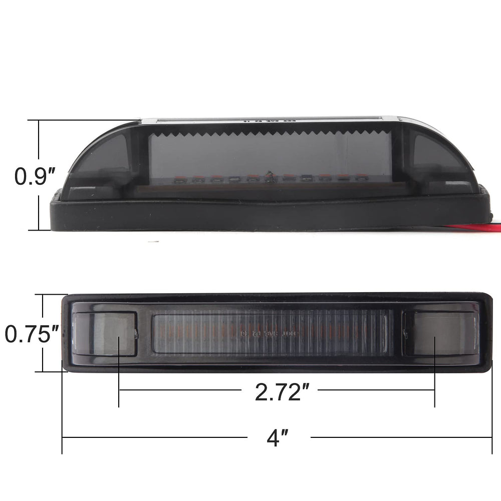Partswcgg smoked amber lens gives a rugged, factory-finish appearance.