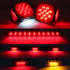Partswcgg 15 inch third brake light bar increases braking visibility.
