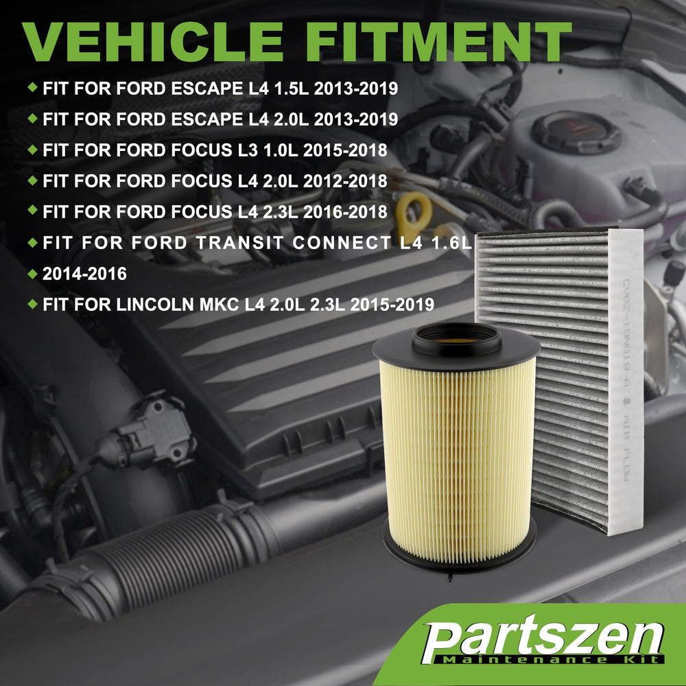 Partszen CA11114 filter blocks dust and pollen for cleaner rides.