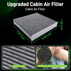 Partszen cabin air filter 27277-6CA0A for Nissan Sentra keeps cabin air clean.