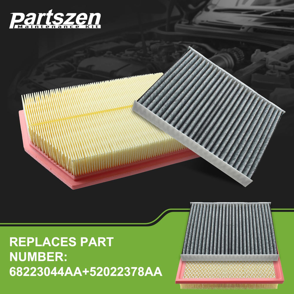 partszen cabin air filter close-up showing carbon odor control for fresher cabin air