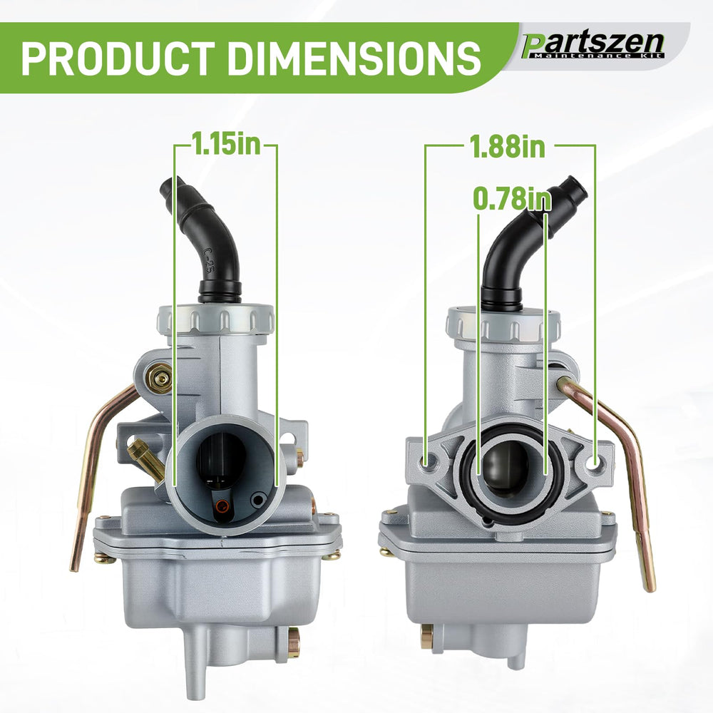 partszen carburetor with gasket and spark plug kit for quick install