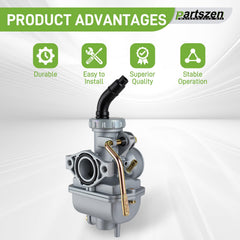 partszen fuel filter attached to carburetor for cleaner fuel delivery