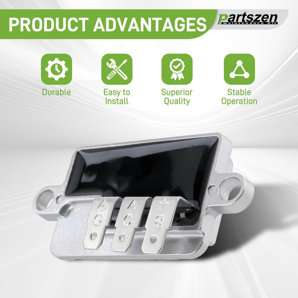 Partszen Kawasaki regulator compatible with FX730V and FR651V provides reliable charging.