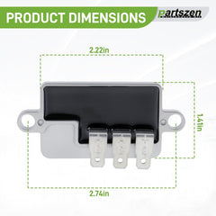 Partszen voltage regulator packaging highlights included item for quick replacement.