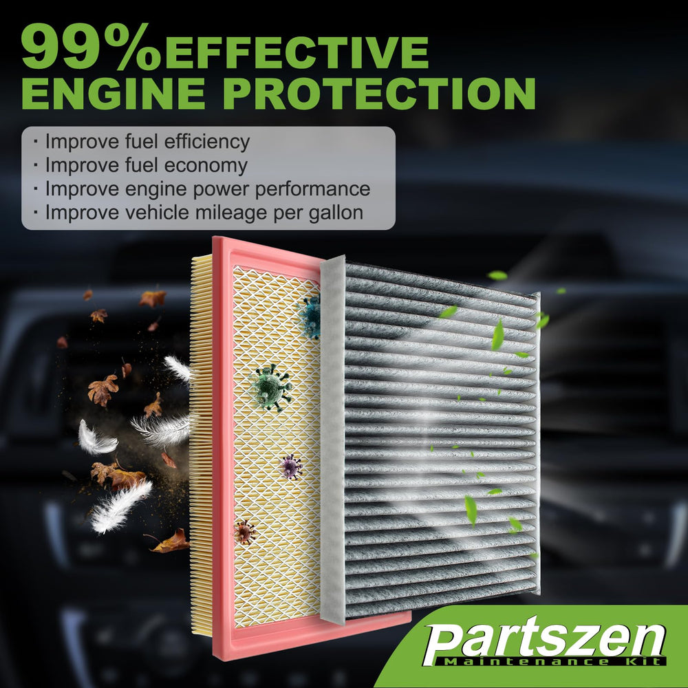 partszen packaged air filters ready for quick installation in vehicle