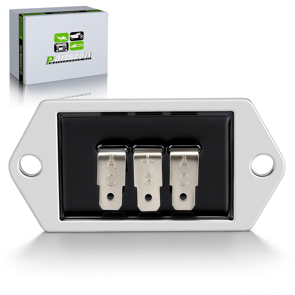 Partszen 25-403-35-S regulator-rectifier closeup shows durable connectors for Kohler engines