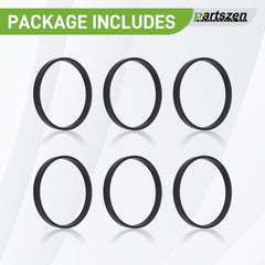 Partszen six-piece gasket pack front view suitable for DIY repairs