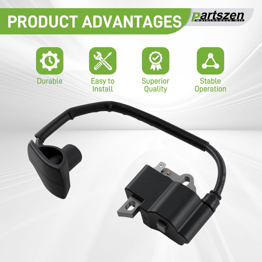 Partszen spark plug included for consistent ignition and smooth performance.