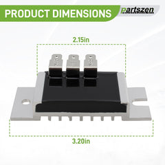 Partszen voltage regulator for Kawasaki FX801V protects the charging system