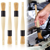 Patelai 4-pack brushes set for engine cleaning and car detailing.