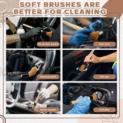 Patelai brushes suitable for cars, trucks, motorcycles, vents, and wheels.