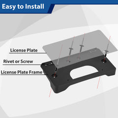 PATSWHSE high-temp resistant license plate frame maintains finish under sun and heat.