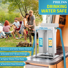 PAULINN 5-micron sediment filter traps sand and rust for smoother output